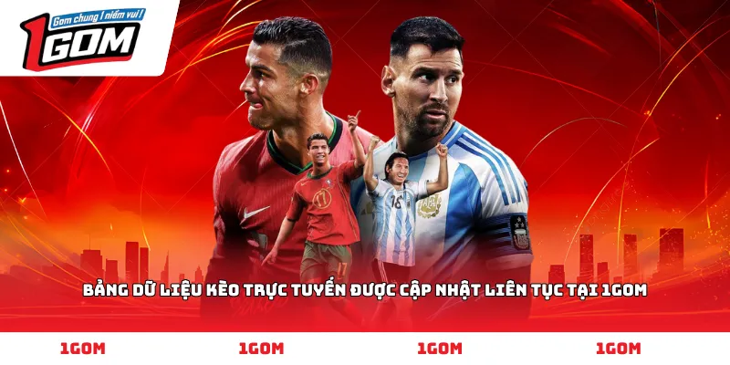 Bảng dữ liệu kèo trực tuyến được cập nhật liên tục tại 1GOM