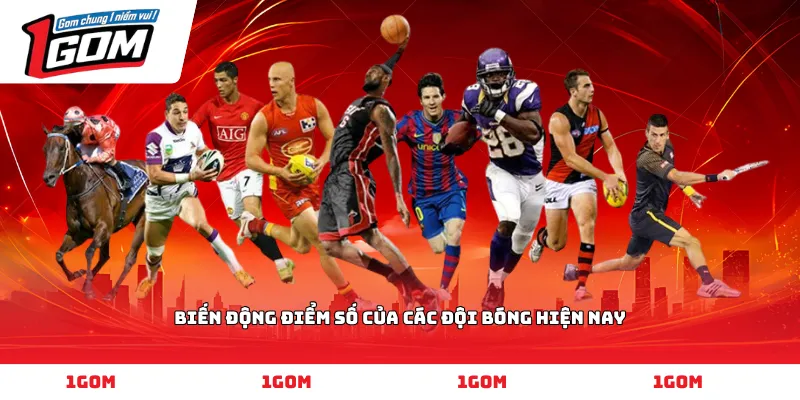 Biến động điểm số của các đội bóng hiện nay