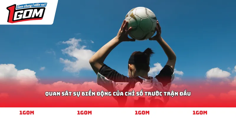 Quan sát sự biến động của chỉ số trước trận đấu