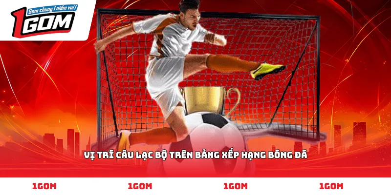 Vị trí câu lạc bộ trên bảng xếp hạng bóng đá